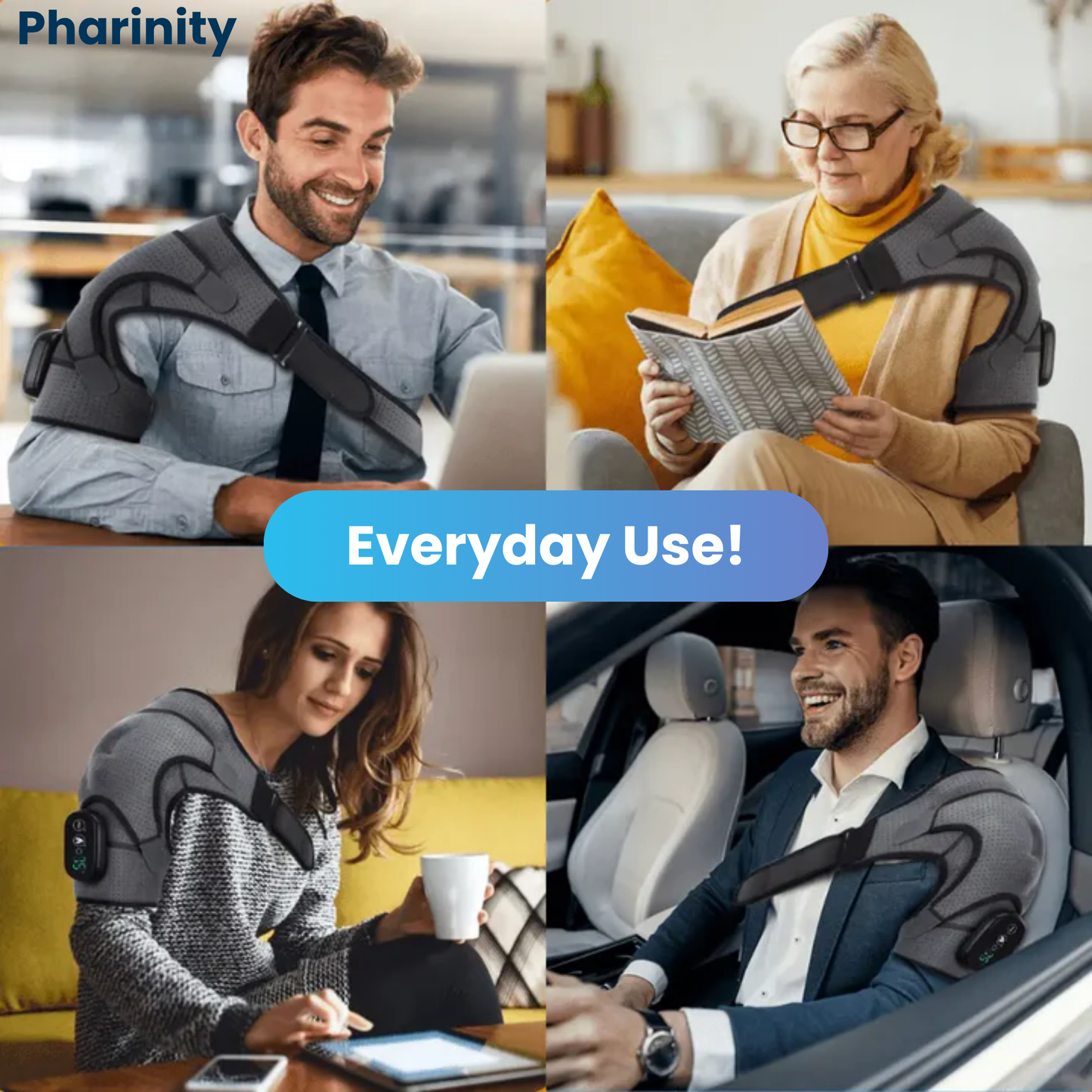 ThermaPulse™ 3-in-1 Shoulder Therapy Brace